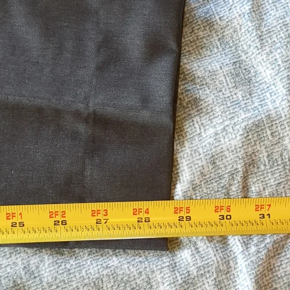 Ermenegildo Zegna Wool Dress Pants 34X28.5 Dark Gray 50 Regular Straight Leg - Picture 7 of 16